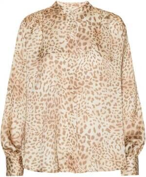 NEW KARMAMIA women's cornelia shirt in blush leo